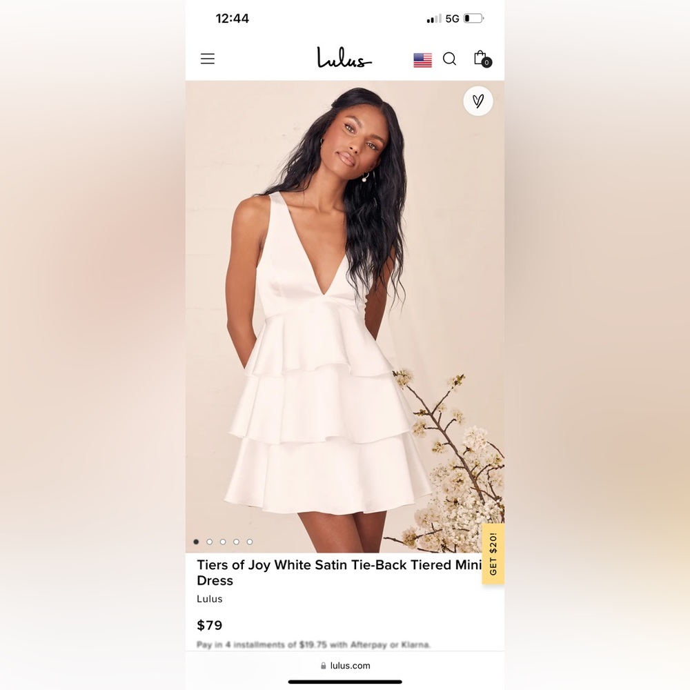 Lulu White Tiered Dress